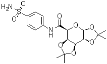 1,2:3,4-Di-O-isopropylidene-4'-sulfamoyl-alpha-D-galactopyranuronanilide molecular structure (CAS 5160-23-6)