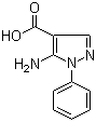 结构式 CAS# 51649-80-0, 5-氨基-1-苯基吡唑-4-羧酸