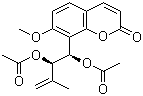 Murrangatin diacetate molecular structure (CAS 51650-59-0)