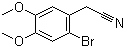 2-Bromo-4,5-dimethoxyphenylacetonitrile molecular structure (CAS 51655-39-1)