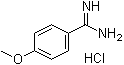 结构式 CAS# 51721-68-7, 4-甲氧基苯甲脒盐酸盐