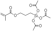 2-Methyl-2-propenoic acid 3-[tris(acetyloxy)silyl]propyl ester molecular structure (CAS 51772-85-1)