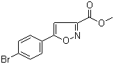结构式 CAS# 517870-15-4, 5-(4-溴苯基)-3-异恶唑羧酸甲酯