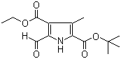 2-tert-Butyl 4-ethyl 5-formyl-3-methyl-1H-pyrrole-2,4-dicarboxylate molecular structure (CAS 517894-64-3)