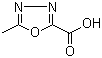 5-Methyl-[1,3,4]oxadiazole-2-carboxylic acid molecular structure (CAS 518048-06-1)
