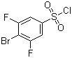 4-Bromo-3,5-difluorobenzenesulfonyl chloride molecular structure (CAS 518057-63-1)