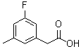 3-Fluoro-5-methylbenzeneacetic acid molecular structure (CAS 518070-22-9)