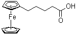 delta-Ferrocenylvaleric acid molecular structure (CAS 51812-72-7)