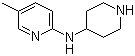 (5-Methyl-pyridin-2-yl)-piperidin-4-yl-amine molecular structure (CAS 518285-55-7)