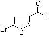 结构式 CAS# 518357-37-4, 5-溴-1H-吡唑-3-甲醛