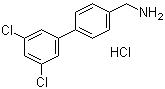 3',5'-二氯-[1,1'-联苯]-4-甲胺盐酸盐分子结构 (CAS 518357-39-6)