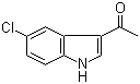 结构式 CAS# 51843-24-4, 3-乙酰基-5-氯吲哚