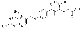 structure of CAS# 51865-79-3, Methotrexate EP Impurity F;D-Amethopterin; (2R)-2-[[4-[(2,4-diaminopteridin-6-yl)methyl-methylamino]benzoyl]amino]pentanedioic acid