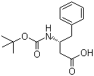 (S)-3-(Boc-amino)-4-phenylbutyric acid molecular structure (CAS 51871-62-6)