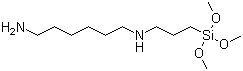 结构式 CAS# 51895-58-0, N-[3-三甲氧基甲硅基]丙基]-1,6-己二胺; ; 己二胺基丙基三甲氧基硅烷
