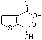 2-Borono-3-thiophenecarboxylic acid molecular structure (CAS 519054-53-6)