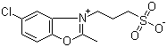 5-Chloro-2-methyl-3-(3-sulphonatopropyl)benzoxazolium molecular structure (CAS 51981-33-0)
