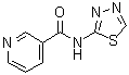 N-(1,3,4-噻二唑-2-基)吡啶-3-甲酰胺分子结构 (CAS 51987-99-6)