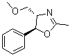structure of CAS# 52075-14-6, (4S,5S)-4-Methoxymethyl-2-methyl-5-phenyl-2-oxazoline;Meyer's oxazoline