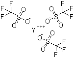 结构式 CAS# 52093-30-8, 三氟甲磺酸钇(III)