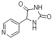 结构式 CAS# 52094-68-5, 5-(4-吡啶基)-2,4-咪唑烷二酮