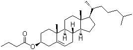 structure of CAS# 521-13-1, Cholesteryl butyrate;3beta-Hydroxy-5-cholestene 3-butyrate; 5-Cholesten-3beta-ol 3-butyrate; Cholesteryl butanoate