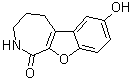 2,3,4,5-Tetrahydro-7-hydroxy-1H-benzofuro[2,3-c]azepin-1-one molecular structure (CAS 521937-07-5)