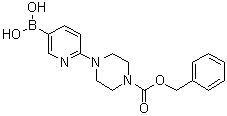 4-(5-Borono-2-pyridinyl)-1-piperazinecarboxylic acid 1-(phenylmethyl) ester molecular structure (CAS 521985-18-2)
