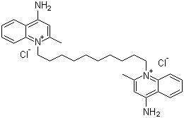 Dequalinium chloride molecular structure (CAS 522-51-0)