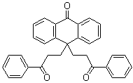 10,10-Bis(3-oxo-3-phenylpropyl)-9(10H)-anthracenone molecular structure (CAS 52236-44-9)