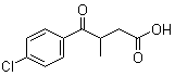 4-(4-Chlorophenyl)-3-methyl-4-oxobutanoic acid molecular structure (CAS 52240-25-2)
