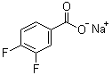 结构式 CAS# 522651-44-1, 3,4-二氟苯甲酸钠盐