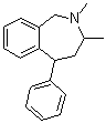 2,3,4,5-Tetrahydro-2,3-dimethyl-5-phenyl-1H-2-benzazepine molecular structure (CAS 5228-17-1)