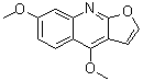 4,7-Dimethoxyfuro[2,3-b]quinoline molecular structure (CAS 523-66-0)