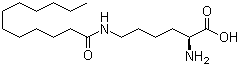 结构式 CAS# 52315-75-0, N-(十二酰基)赖氨酸; 月桂酰赖氨酸