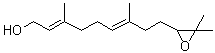 (2E,6E)-10,11-环氧-3,7,11-三甲基-2,6-十二碳二烯-1-醇分子结构 (CAS 5233-99-8)