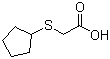 (Cyclopentylthio)acetic acid molecular structure (CAS 52363-14-1)