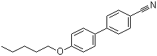 4-戊氧基-4'-氰基联苯分子结构 (CAS 52364-71-3)