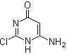6-Amino-2-chloro-4(1H)-pyrimidinone molecular structure (CAS 52386-11-5)
