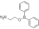 structure of CAS# 524-95-8, 2-Aminoethyl diphenylborinate;B-(2-Aminoethoxy)diphenylborane; NSC 17107; Naturstoffreagenz A