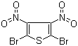 structure of CAS# 52431-30-8, 2,5-Dibromo-3,4-dinitrothiophene