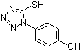 1-(4-Hydroxyphenyl)-1H-tetrazole-5-thiol molecular structure (CAS 52431-78-4)