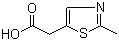 (2-Methylthiazol-5-yl)acetic acid molecular structure (CAS 52454-65-6)