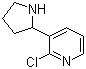 2-Chloro-3-(2-pyrrolidinyl)pyridine molecular structure (CAS 524674-55-3)