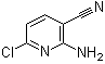 structure of CAS# 52471-07-5, 2-Amino-6-chloro-3-cyanopyridine;2-Amino-6-chloronicotinonitrile; 2-Amino-6-chloropyridine-3-carbonitrile