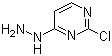 结构式 CAS# 52476-87-6, 2-氯-4-肼基嘧啶
