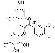 Peonidin 3-O-alpha-L-arabinopyranoside molecular structure (CAS 524943-91-7)