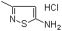 structure of CAS# 52547-00-9, 5-Amino-3-methylisothiazole hydrochloride