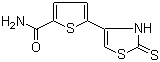 5-(2,3-Dihydro-2-thioxo-4-thiazolyl)-2-thiophenecarboxamide molecular structure (CAS 52560-89-1)