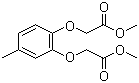 structure of CAS# 52589-39-6, 4-Methylcatecholdimethylacetate ;4-Methylcatechol dimethylacetate; 2,2'-[(4-Methyl-1,2-phenylene)bis(oxy)]bis-acetic acid dimethyl ester